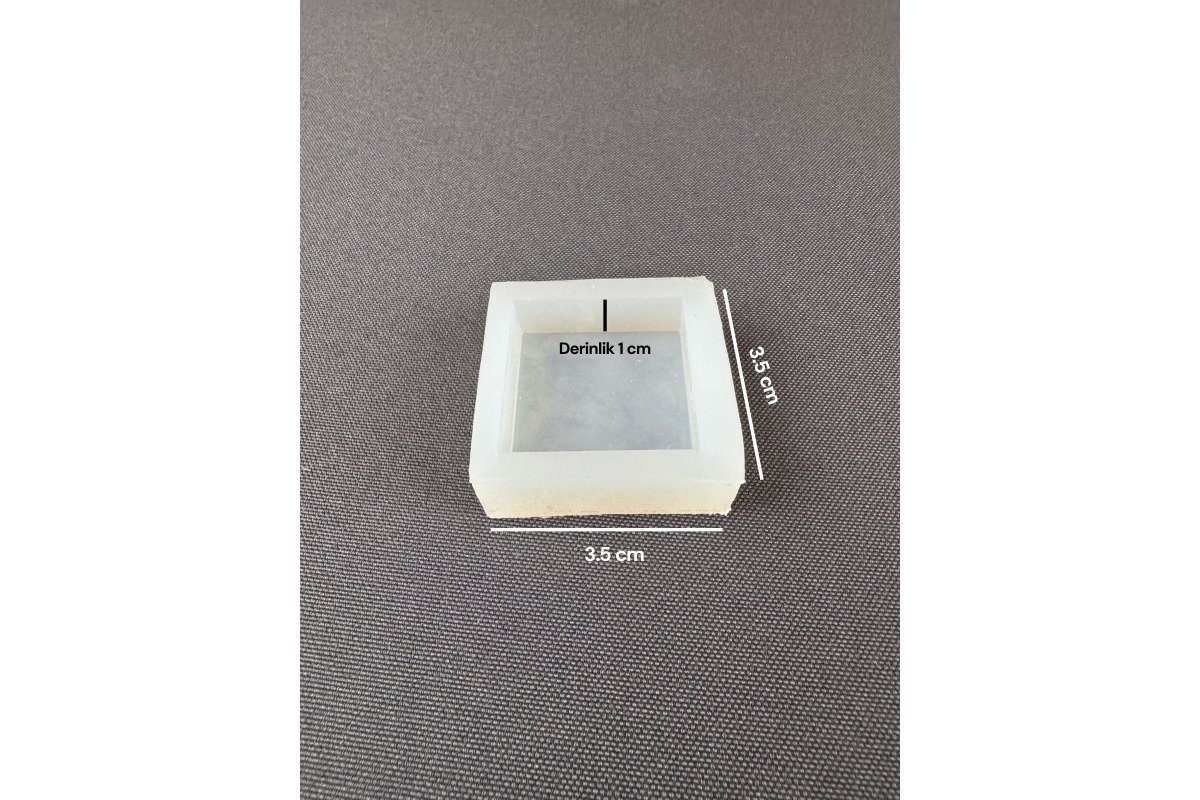 3.5 CM Kare Epoksi Kalıp 